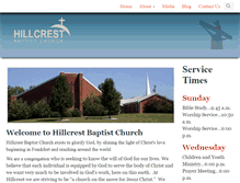 Tablet Screenshot of hillcrestfrankfort.com